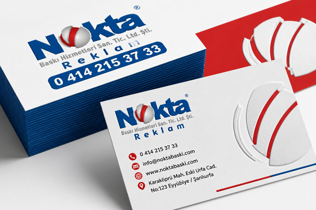 Kartvizit Tasarim ve Baski • Şanlıurfa Nokta Reklam